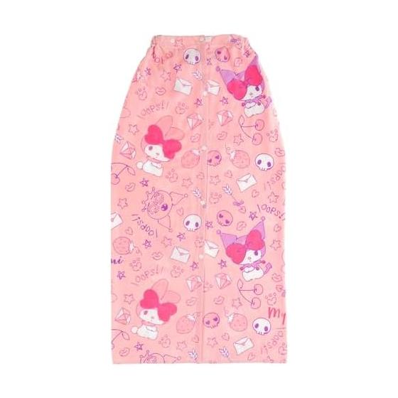 Marushin 100cm length rolled towel Sanrio My Melody Dress Up Pink 3765006800