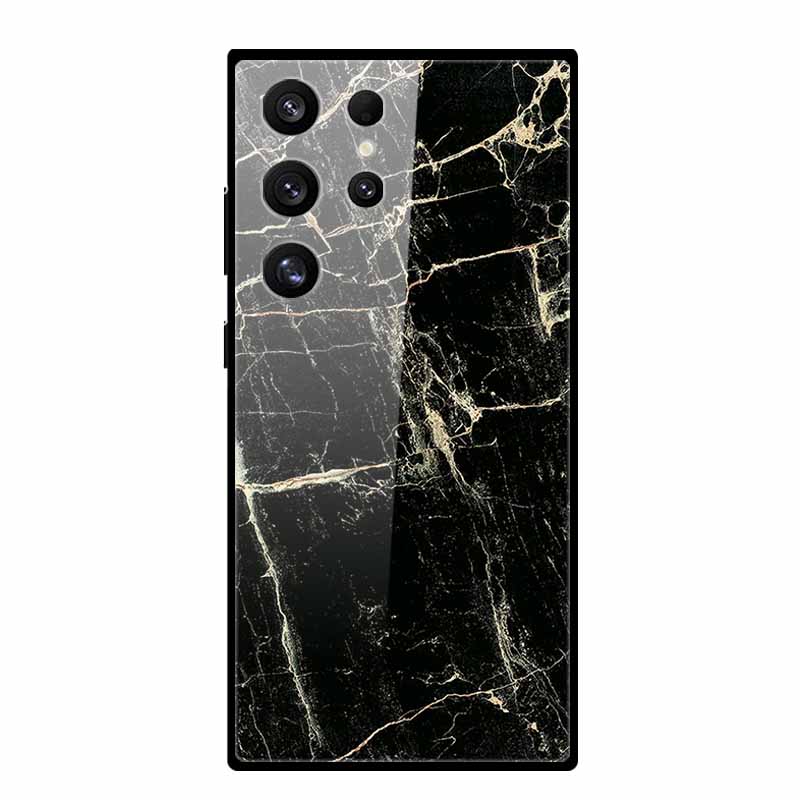 For Samsung Galaxy S25 Ultra Case S25Plus Luxury Tempered Glass Hard Back Cover for Galaxy S24Ultra 5G Phone Cases Fundas S 25