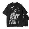 Dragon Ball Z Anime Acid Wash Graphic T Shirt Back Print Streetwear Y2K M-3XL