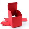 WTEMPO Festive Red Christmas & New Year Gift Boxes Clear Transparen Square Window DIY Foldable Paper Boxes Daily Presents Packaging Boxes