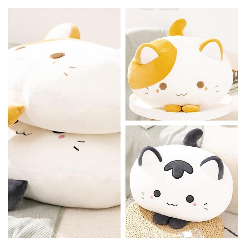 Soft Cat Pillow, Cute Cartoon Cat Design, Plush Sofa Cushion For Home, Bed, And Play