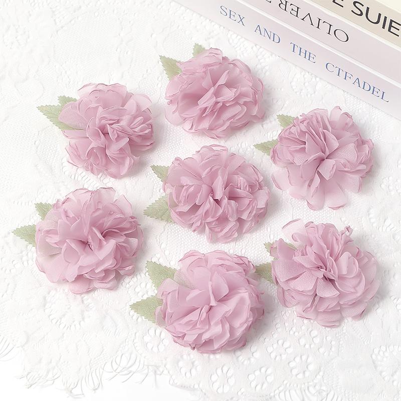 

5/10 шт. 6,5 см Органза Газовая Ткань Цветок DIY Свадебное Платье Одежда Обувь Шляпы Украшение Заколка Ювелирные Аксессуары Тканевые Цветы 10Pcs фиолетовый