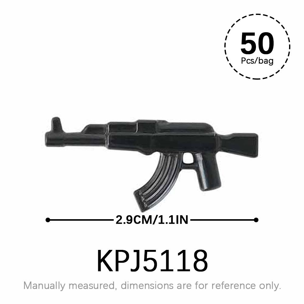 50pcs/lot Military Weapons Set SWAT WW2 Action Figures Parts MOC Bricks Star WW2 Corps Gun Accessories Building Blocks Kids Toys