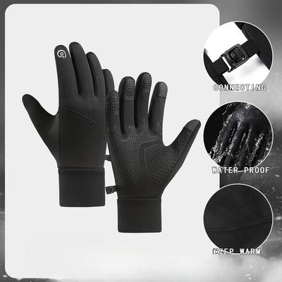New Outdoor Gloves Sports Men's Velvet Touch Screen Warm Waterproof Cycling Foreign Trade Autumn and Winter