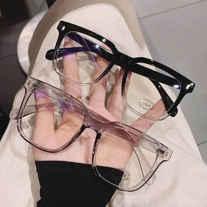 Square Frame Anti-Blue Light Glasses Fashion Retro Men Women Eye Protection Eyewear Optical Spectacles