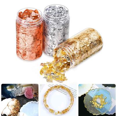 Decor Sequins Art Decoration Filling Materials Gold Leaf Flake Resin Mold Fillings Gold Foil