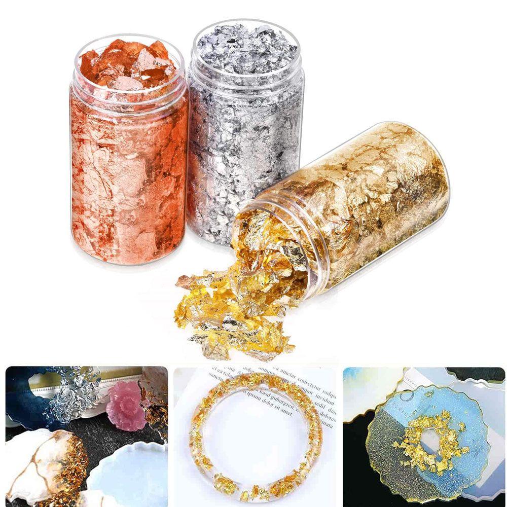 Making Tool Gilding Decor Sequins Gold Foil Filling Materials Resin Mold Fillings Gold Leaf Flake