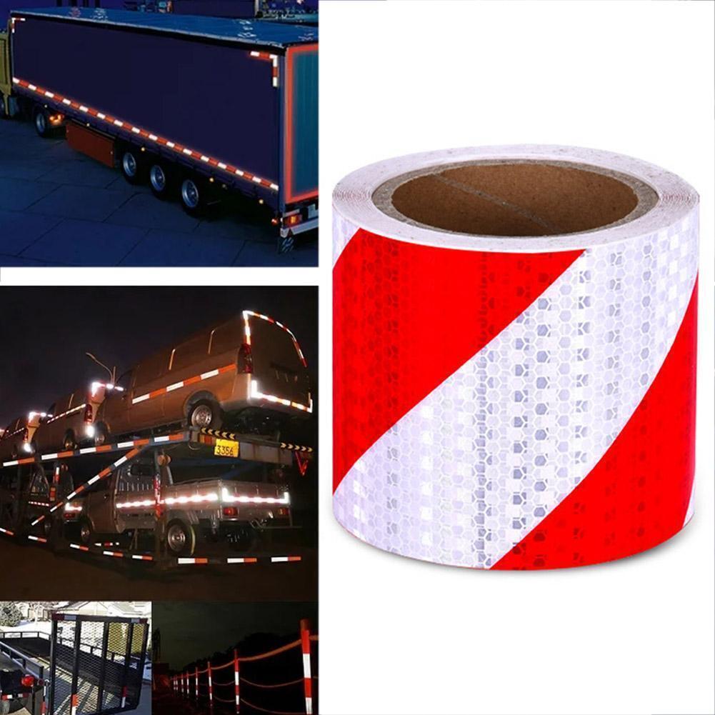 High-Visibility Warning Tape Peel-And-Stick Weather-Resistant Adhesive Reflective Film Traffic Reflective Signs for Road Safety