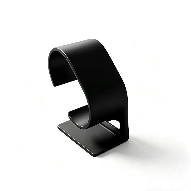 3D Printed Watch Stand Easy to Assemble Smooth Curved Design Stable Base Holder for Watch Storage Travel Use