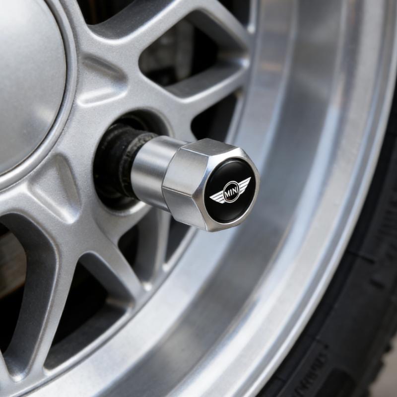 4pcs Car Wheel Tire Valve Stem Caps Airtight Cover For Mini Cooper Works One JCW R56 R53 F54 F55 Clubman Coupe Auto Accessories