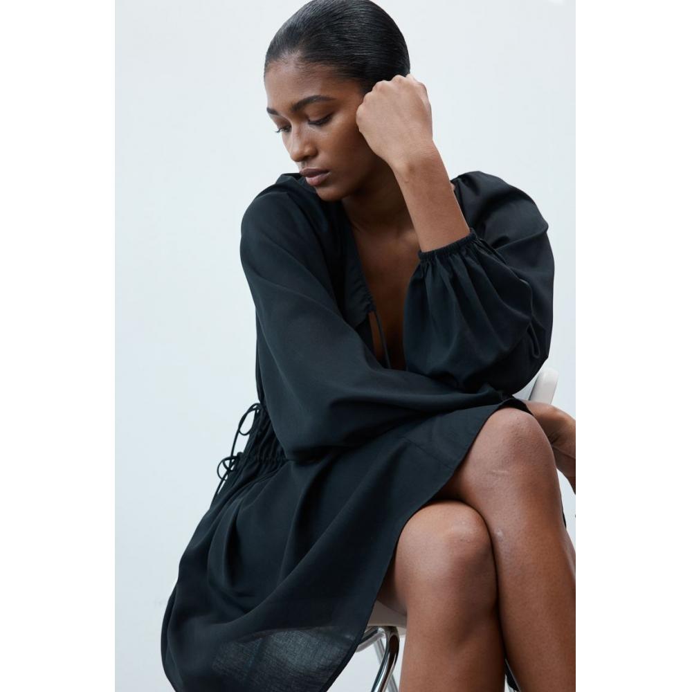 

Платье HM с кулиской, черное