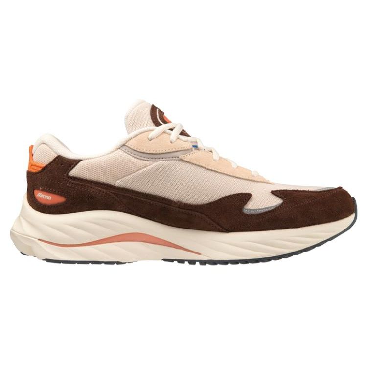 Mizuno Wave Rider Beta Chicory Coffee Unisex Sneakers Brown Mother-Of-Pearl India-Ink D1GA33-0905