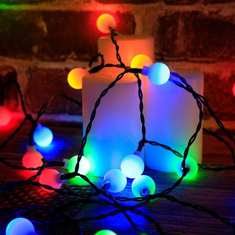 LED Solar Bubble Ball String Lights for Outdoor Ambiance