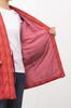 Watanosato Cotton-Filled Kurume Hanten (Women's Handkerchief), Made in Japan, Kurume Weave, Red Plaid (Red)