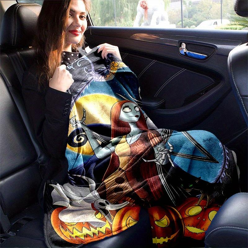 1pc, Cozy Nightmare Before Christmas Home Decor Blanket: Perfect Gift for Bedroom, Living Room, Travel, Camping, Car