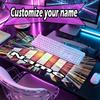 Custom Name Personalized football team Pattern Mousepad, Laptop PC Desk Mat, Decorative Desk Mat for Home Keyboard Pad Gift