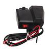 Motorcycle Handlebar Charger ABS with Voltage and Temperature Digital Display Motorbike Power Supply Socket for Riding