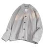Waffle V-neck Sweater Men's Retro American Heavy Ruffian Handsome Loose Jacket