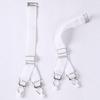 Reggicalze Elastico a Y: Portacalze Corsetto Regolabile con Clip Metallica a Becco d'Anatra per Lingerie e Abiti da Sposa