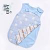 Pure Cotton Baby Sleeping Bag - All-Season Quilted Anti-Kick Blanket for Newborns