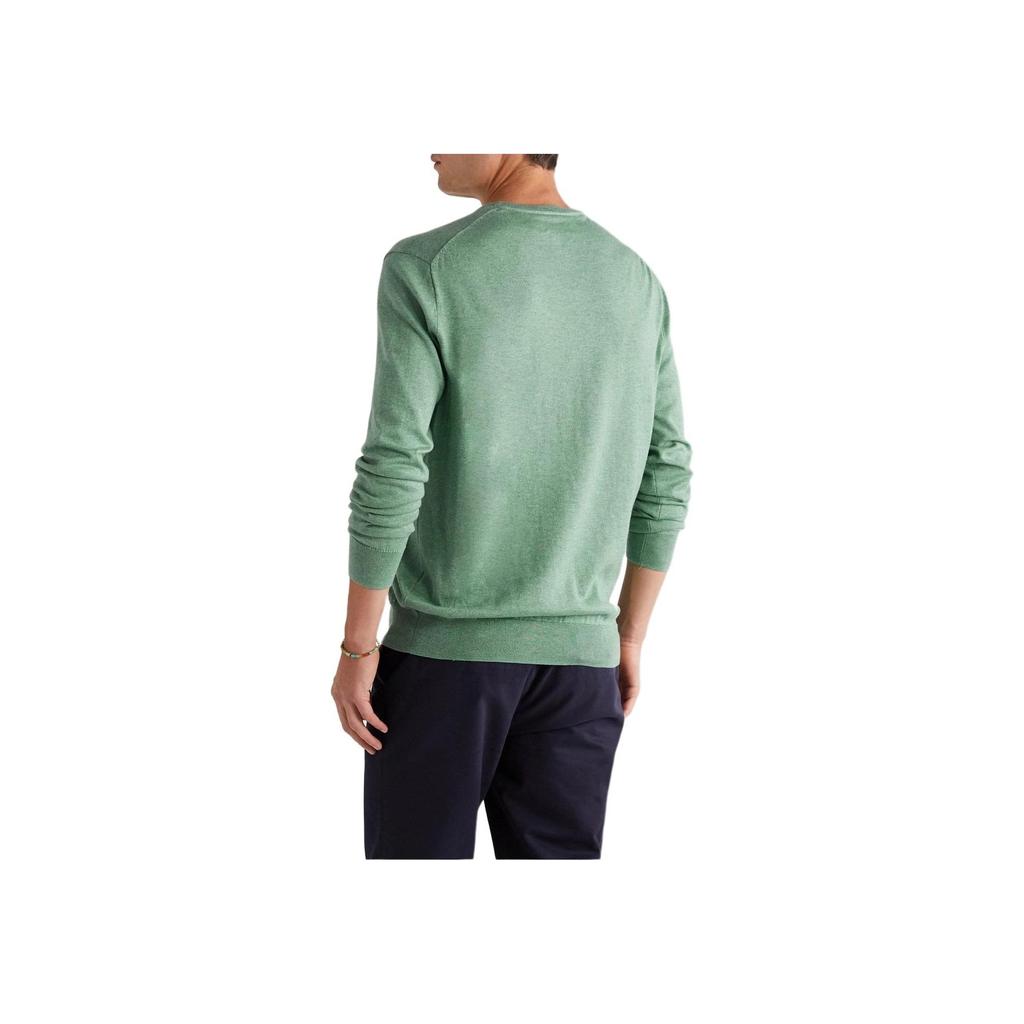 Polo Ralph Lauren Embroidered Crew Neck Long Sleeve Knit Sweater Men sweater Green MNPOSWE16821016-300