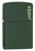 ZIPPO Matte Regular Green Official Import Lighter, Logo, Size, 221ZL, Matte,