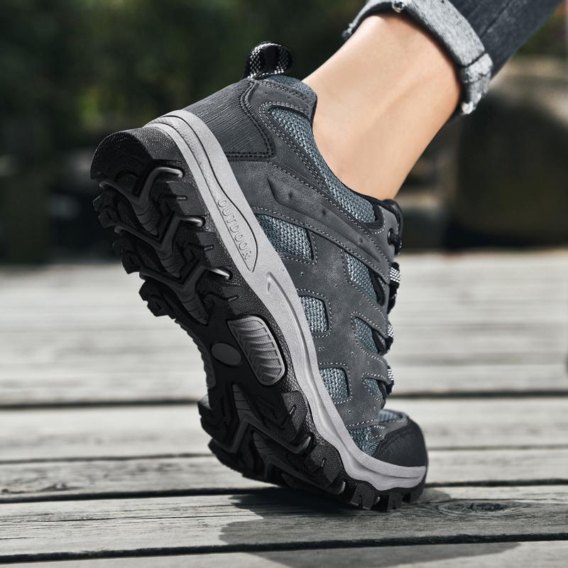 39-47 Large Anti Slip and Wear-resistant Low Top Outdoor Shoes Mesh Mountaineering Shoes Hiking Shoes Men's Shoes