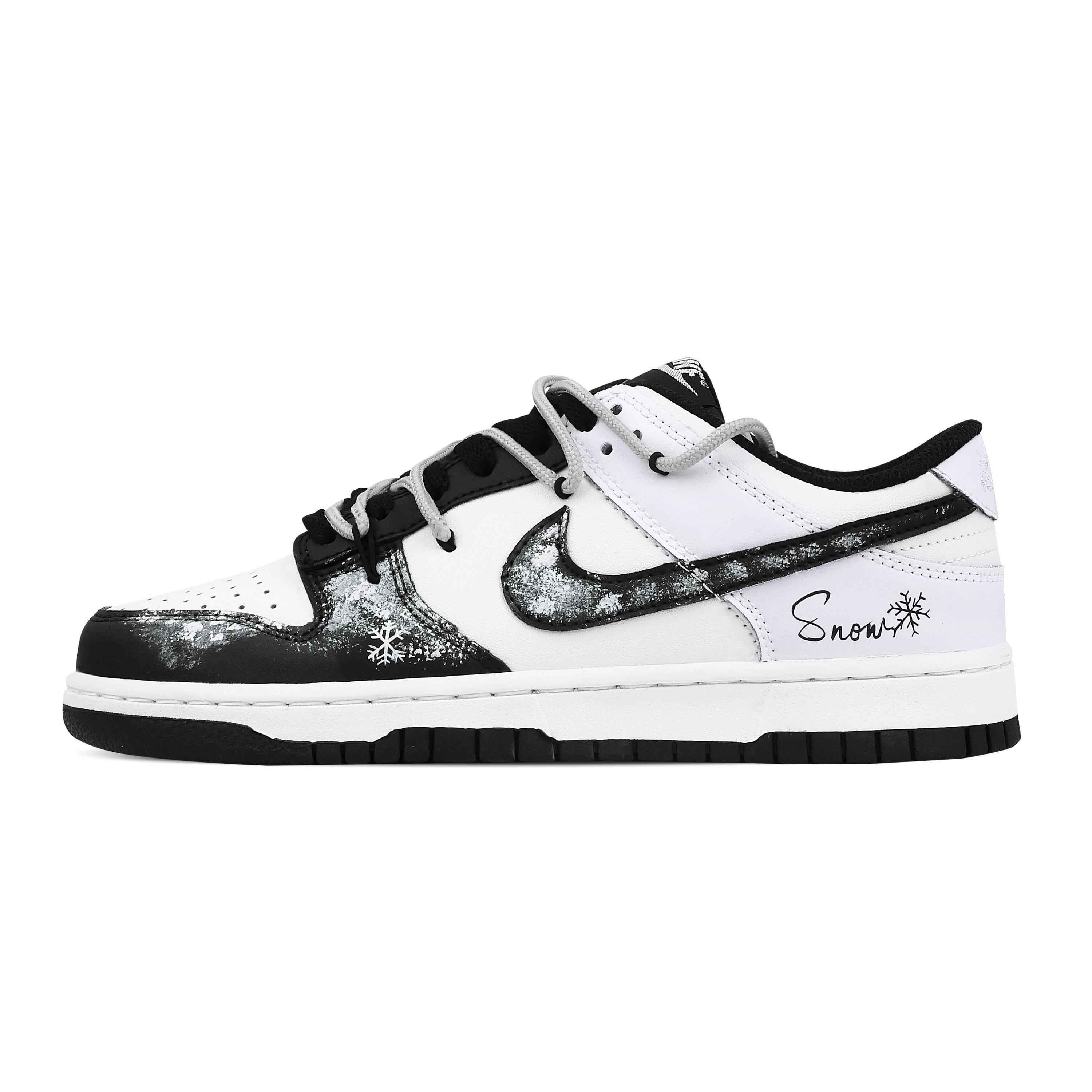 

Nike Dunk Snow Trace 1 Slip Resistant Abrasion Resistant Low top Skateboard Shoes Unisex Black Pink HF5441-100(Team773-1) 42.5