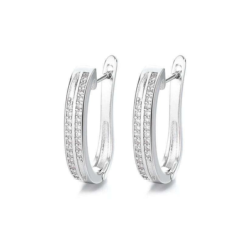 925 Sterling Silver Earrings High Quality Luxury for Women Exquisite Student Girlfriend Jewelry Accessories Wedding Fashion Gift