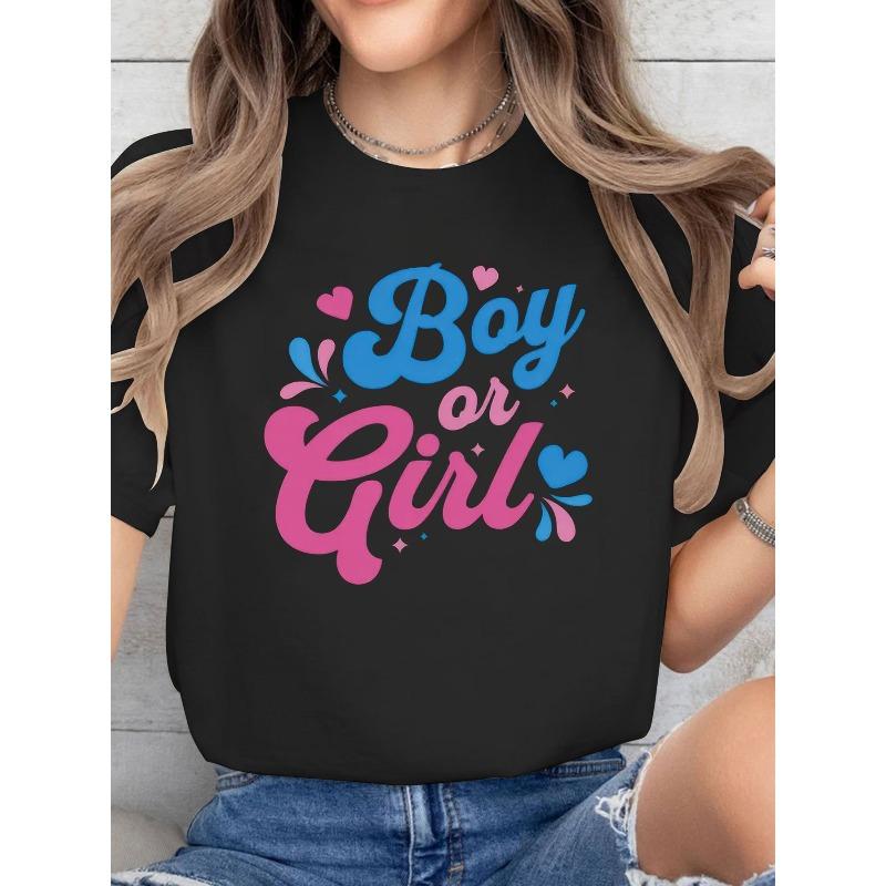 Short Sleeve Crew Neck Casual Top for Summer & Spring, Women s ClothingT-Shirt, Casual Crew Neck Short Sleeve Comfort Tee Top for Spring & Summer S чёрный