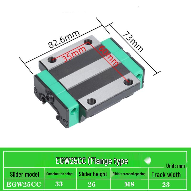 Precision Linear Guide Block Assembly EGH/EGW Series (15-65) CA SC