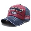 Hat Men and Women Spring and Summer Torn Edge Cowboy Hat Washing Old Baseball Hat Outdoor Sunshade Fishing Hat Trend