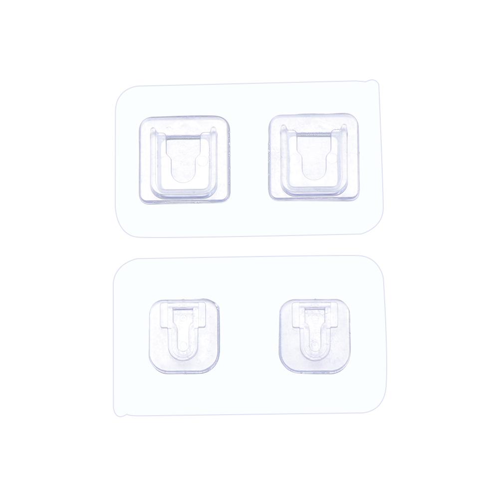 Seamless Storage Organizer Punch-free Plug Sticker Plug Fixer Transparent Socket Holder