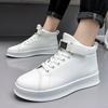 Mode Herren Skateboard Schuhe Mode Leder Freizeitschuhe High-Top Sneakers Dicke Sohle Stiefeletten Designer Herrenschuhe Zapatillas Hombre