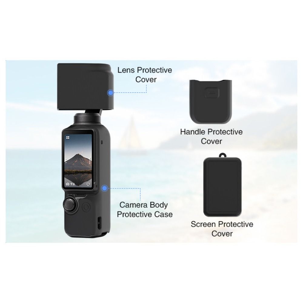 1 Set Full Protection Camera Body Cover Soft Shell Sleeve for DJI Osmo Pocket 4 Accessories