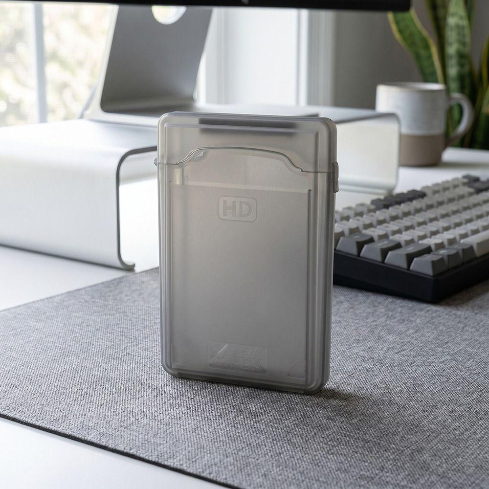 3.5in Hard Disk Protection Box ABS Transparent Hard Disk Protector Storage Box Data Center