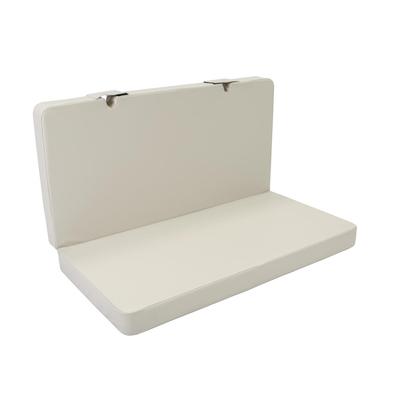 Gymnastic mat Gamma 100x100x8 dwuczęściowy with pole cutouts - beige