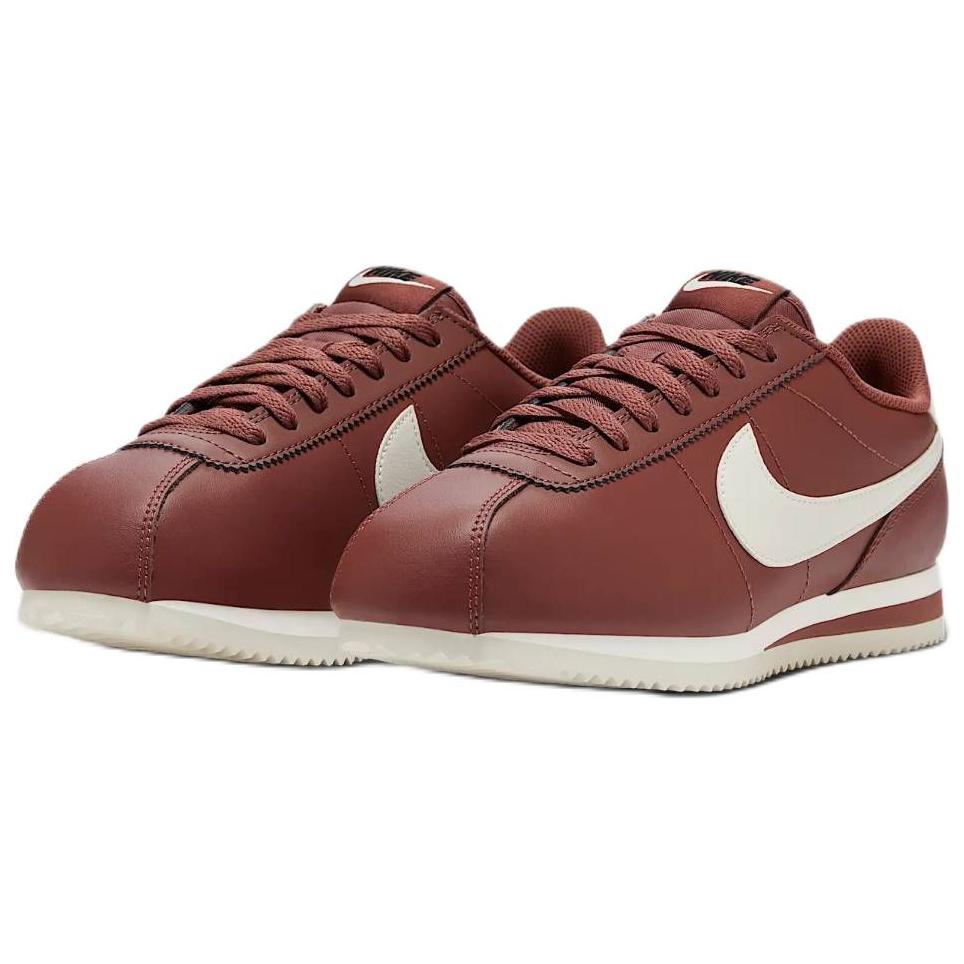 Nike Cortez Leather Comfortable Versatile Non-Slip Wear-Resistant Low-Top Casual Running Shoes Women sneaker Red Brown DN1791-201