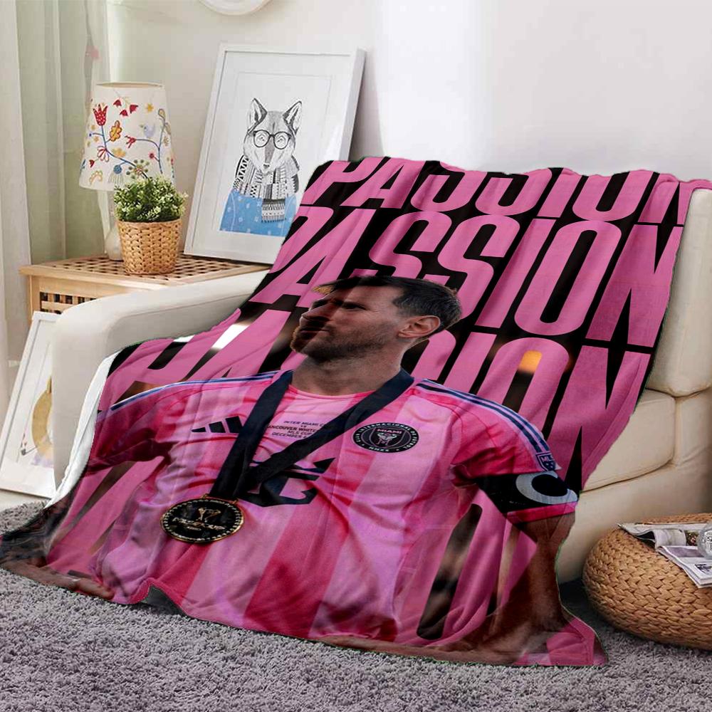 Passion Driven Soccer Star printed flannel breathable and warm blanket, a stylish home gift, suitable for home, office and bedspread use. 15a187