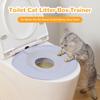 Sada pro výcvik kočky na toaletu Opakovaně použitelné rinalové sedátko Nočník Stelivo pro kočky Trenažér Pet Nočníkové sedátko Pet Čisticí potřeby