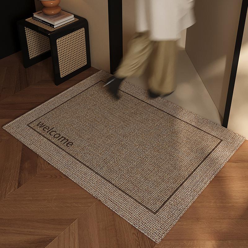 Premium Entry Door Floor Mat, Door Non-Slip And Dirt-Resistant Leave-In Household Entry Floor Mat Can Be Cut And Easy To Take Care Of Carpet