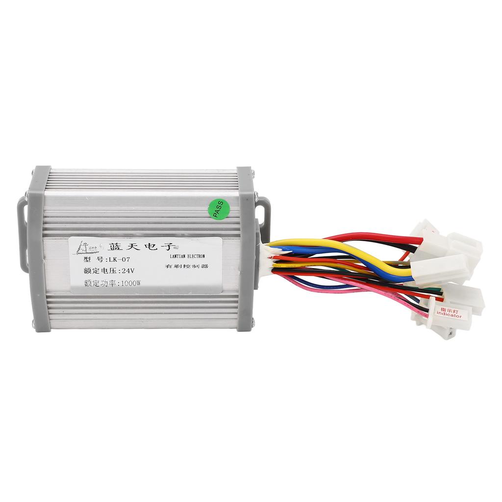 24V 1000W Bicycle Brushed Motor Controller with Twist Throttle Handle Keys Electric Bicycle Conversion Kit