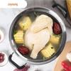 Joyoung 3-Tier Stainless Steel Steamer Pot with High Arched Lid, 28cm