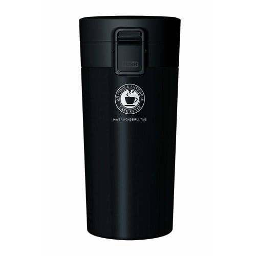 Asvel Vacuum Insulated Portable Tumbler, 370ml, Black