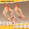 Rock Climbing Wooden Hangboard Climbers Hand Grip Strength Trainer Finger Forearm Strengthener Portable Pentagon Pull-Up Training Hanging Fingerboard