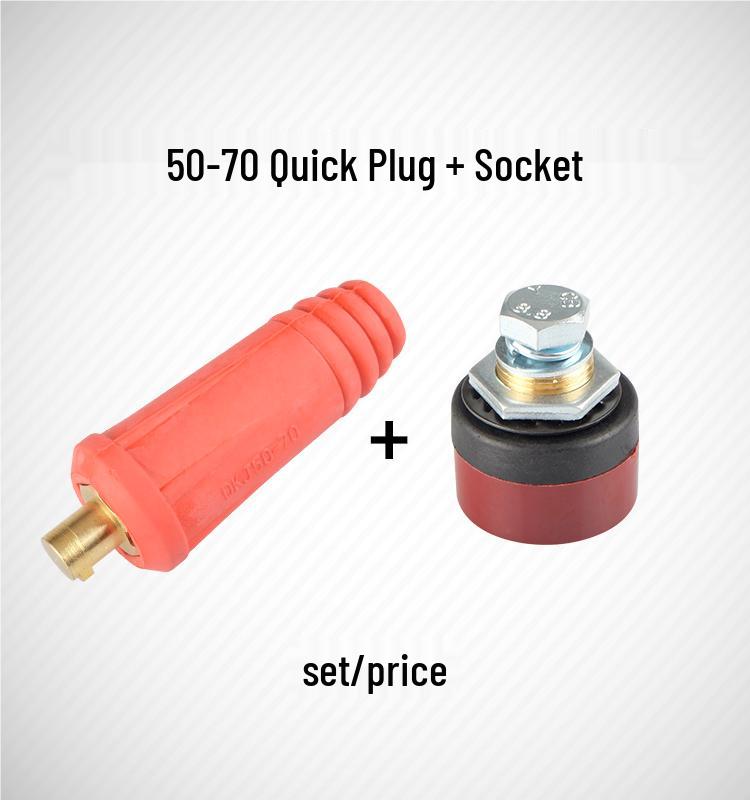Europäisches Schnellkupplungs-Schweißkabelsatz: Reine Kupfer DKJ10-25 Stecker & Buchsen
