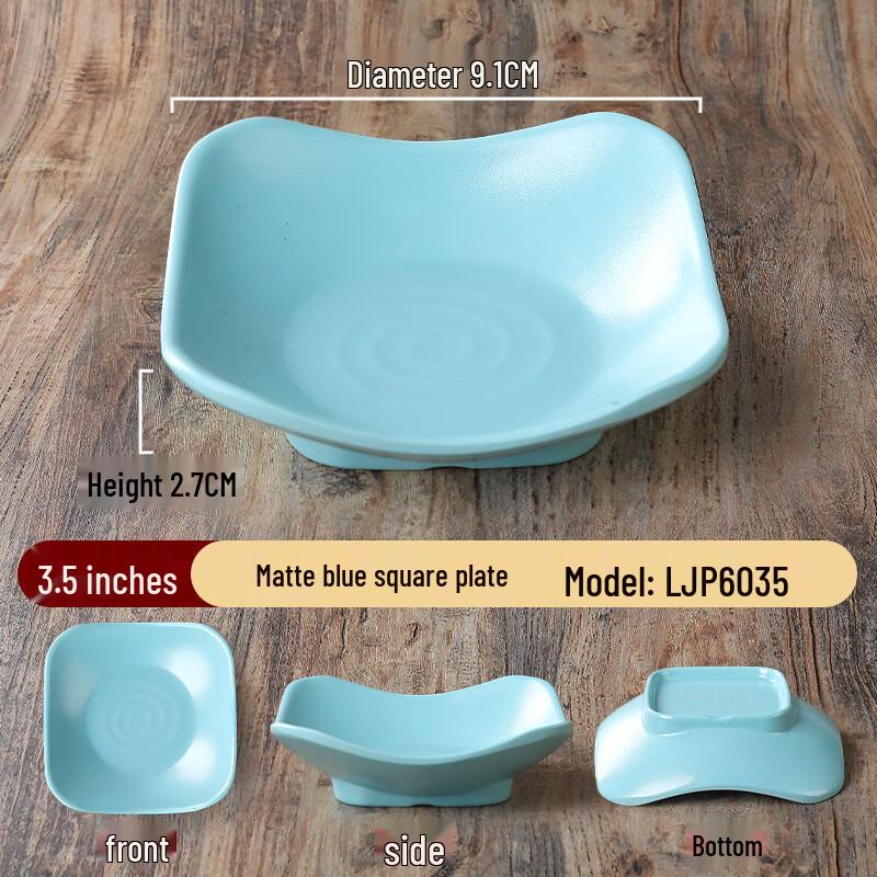 Yipan Nordic Melamine Square Snack Dish