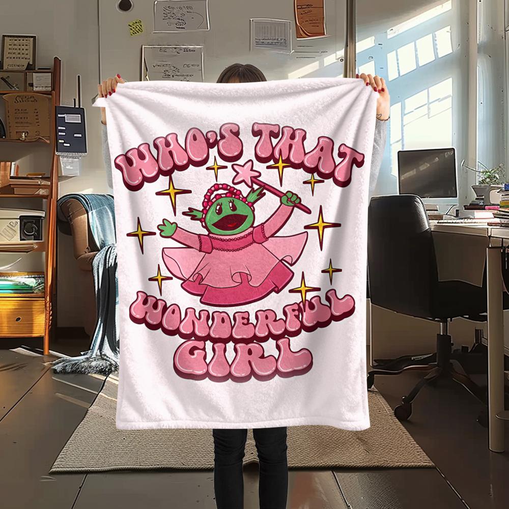 

Nanalan Room on the Broom Print Flannel Blanket,High quality Comfortable for All Seasons,Home Decor,Warmth and Comfort,Perfect for Christmas Gifts 80cm x 120cm