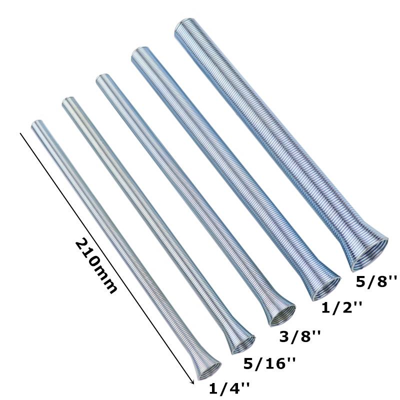 5 pezzi Curvatubi a Molla Strumenti per Curvare Tubi in Alluminio Curvatubi 5/8" 2/1" Tubo in Rame per Condizionamento d'Aria