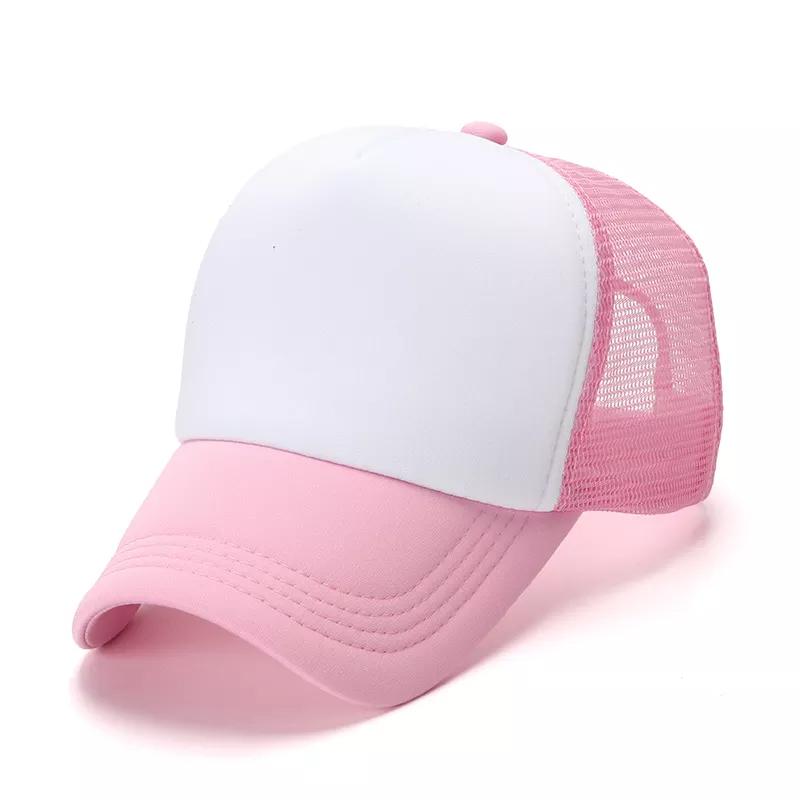 OEM 5 Panel Sport Cap Gorras Foam Mesh Trucker Hat Custom Logo Design Pattern 3D Embroidery Sublimation Print Promotional Hat